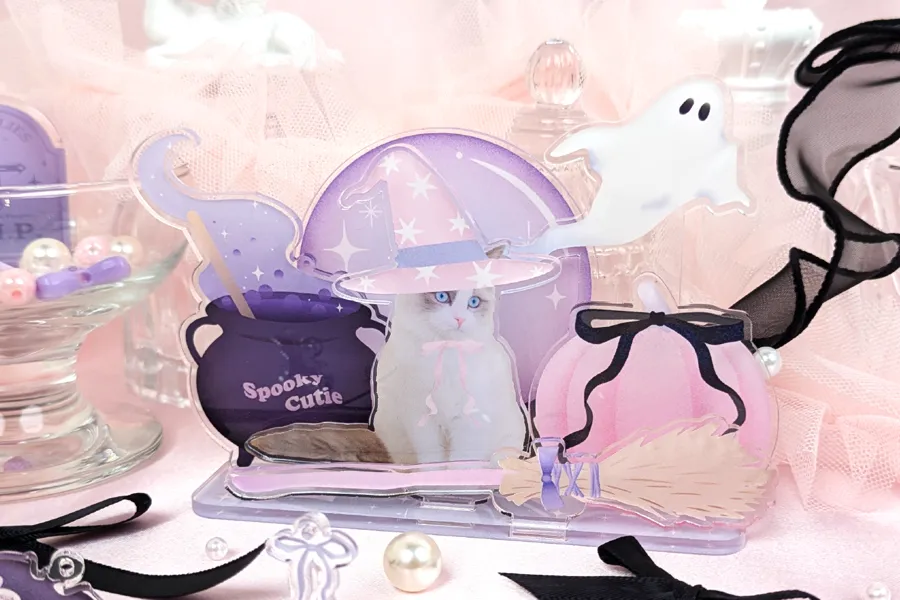 ハロウィンデザインのアクリルスタンド